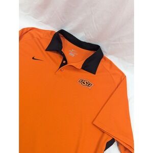 OSU‎ Oklahoma State Cowboys Nike Dri Fit Polo Mens Size XXL Orange Pullover